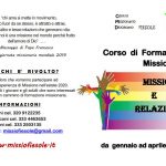CMD Fiesole: CORSI DI FORMAZIONE MISSIONARIA