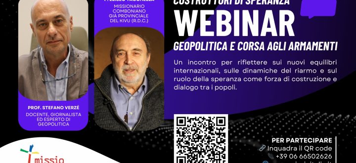 “Costruttori di speranza”: il primo webinar del percorso 2025/2026 di Missio Adulti e Famiglie